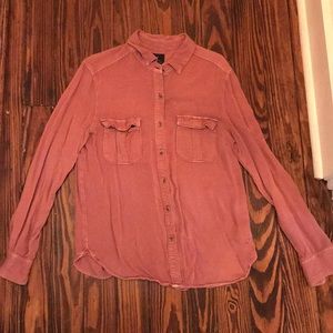 American eagle vintage boyfriend utility shirt